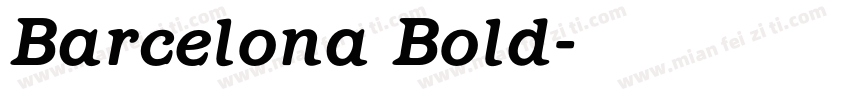 Barcelona Bold字体转换